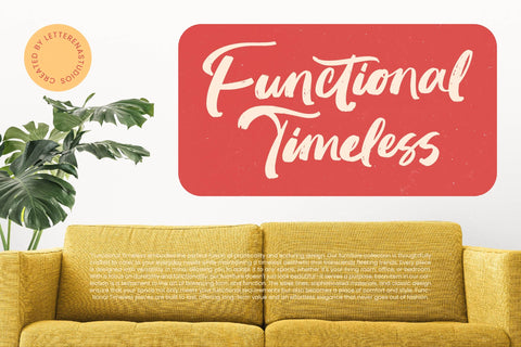 Huntail Peach - Bold Brush Font Font Letterena Studios 