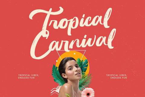 Huntail Peach - Bold Brush Font Font Letterena Studios 