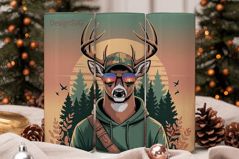 Hunter Buck 20oz Tumbler Wrap Sublimation DesignSVG 