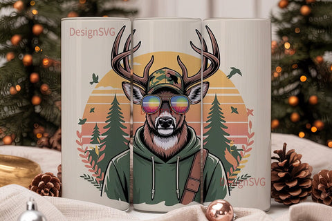 Hunter Buck 20oz Tumbler Wrap Sublimation DesignSVG 