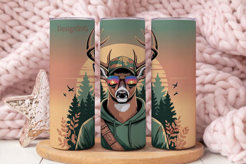 Hunter Buck 20oz Tumbler Wrap Sublimation DesignSVG 
