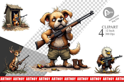 Hunter Havoc Clipart Sublimation artnoy 