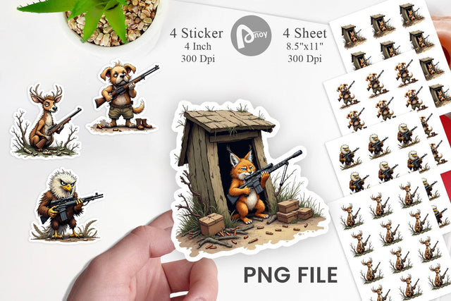 Hunter Havoc Sticker Sublimation artnoy 