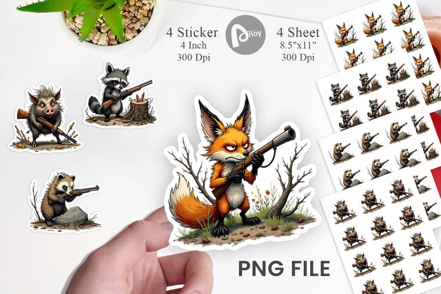 Hunter Havoc Sticker Sublimation artnoy 