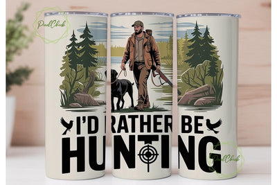 Hunter with Dog 20oz Tumbler Wrap Sublimation PixelChick 