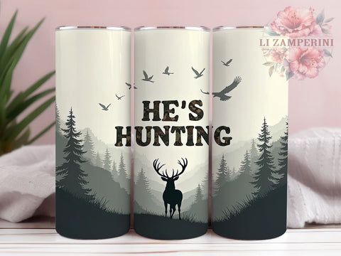 Hunter's Deer Forest 20oz Tumbler Wrap, Deer Forest Mug, 20oz Drinkware, Outdoor Gift, Hunter Mug, Wildlife Lover Tumbler, Nature Adventure Cup Sublimation Li Zamperini 