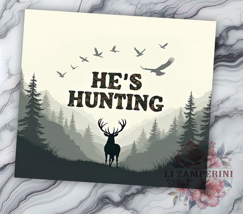 Hunter's Deer Forest 20oz Tumbler Wrap, Deer Forest Mug, 20oz Drinkware, Outdoor Gift, Hunter Mug, Wildlife Lover Tumbler, Nature Adventure Cup Sublimation Li Zamperini 