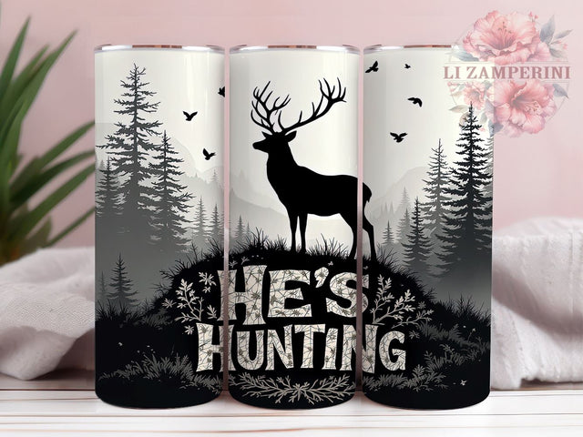 Hunter's Deer Forest 20oz Tumbler Wrap, Deer Forest Mug, 20oz Drinkware, Outdoor Gift, Hunter Mug, Wildlife Lover Tumbler, Nature Adventure Cup Sublimation Li Zamperini 