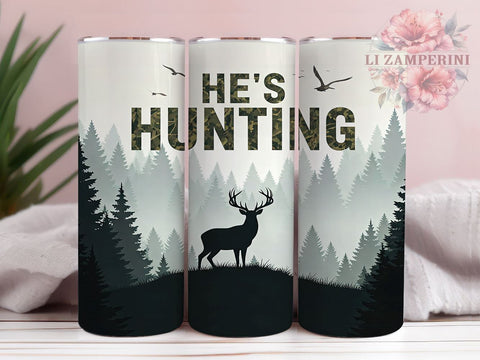 Hunter's Deer Forest 20oz Tumbler Wrap, Deer Forest Mug, 20oz Drinkware, Outdoor Gift, Hunter Mug, Wildlife Lover Tumbler, Nature Adventure Cup Sublimation Li Zamperini 