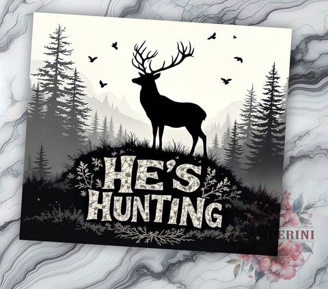 Hunter's Deer Forest 20oz Tumbler Wrap, Deer Forest Mug, 20oz Drinkware, Outdoor Gift, Hunter Mug, Wildlife Lover Tumbler, Nature Adventure Cup Sublimation Li Zamperini 