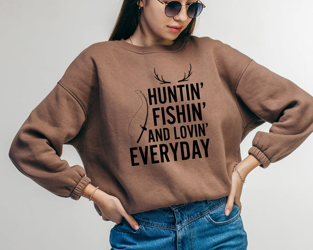 Huntin Fishin and Lovin Everyday Hunting Fishing svg files for cricut silhouette and all other machines SVG DesignDestine 