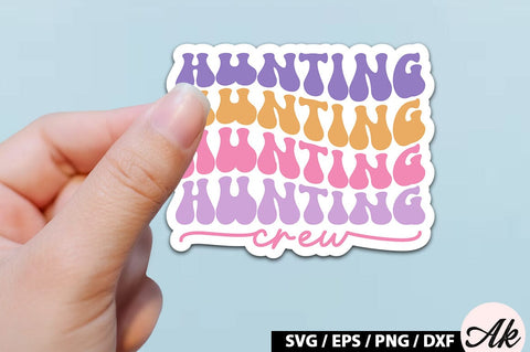 Hunting crew Retro Sticker SVG akazaddesign 