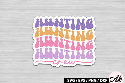 Hunting crew Retro Sticker SVG akazaddesign 