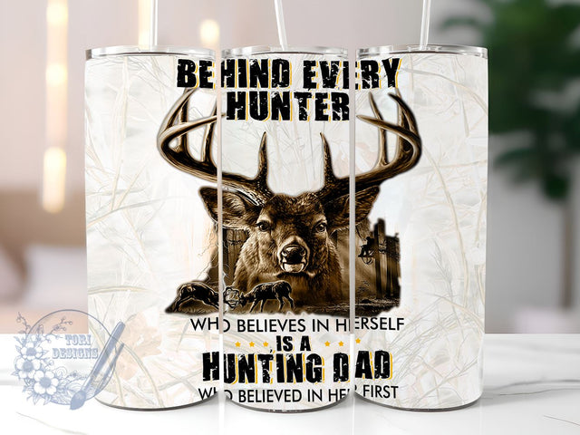 Hunting Dad 20oz Tumbler Wrap Sublimation Design, Deer Hunting Tumbler, Instant Digital Download Sublimation ToriDesigns 