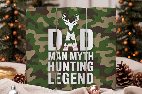 Hunting Dad 20oz Tumbler Wrap Sublimation DesignSVG 