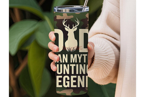 Hunting Dad 20oz Tumbler Wrap Sublimation DesignSVG 