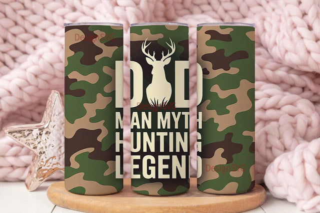 Hunting Dad 20oz Tumbler Wrap Sublimation DesignSVG 