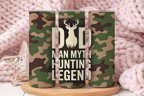 Hunting Dad 20oz Tumbler Wrap Sublimation DesignSVG 