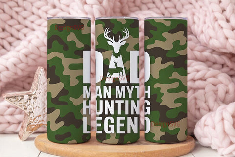 Hunting Dad 20oz Tumbler Wrap Sublimation DesignSVG 