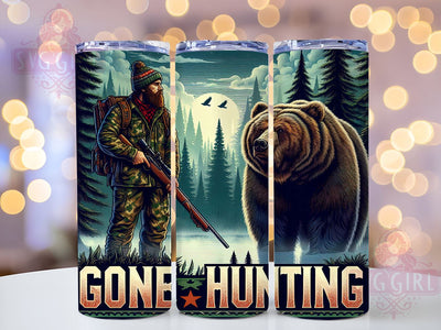 Hunting Dad, Gone Hunting, Tumbler Wrap, Sublimation PNG, Father's Day Gifts, Outdoor Design, Digital Download Sublimation SvggirlplusArt 