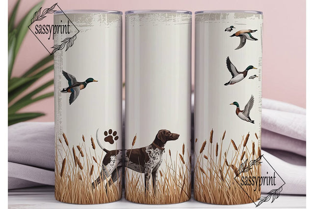 Hunting Dog Field Ducks 20oz Tumbler Sublimation sassyprint 