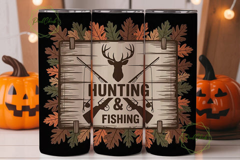Hunting & Fishing 20oz Tumbler Wrap Sublimation PixelChick 