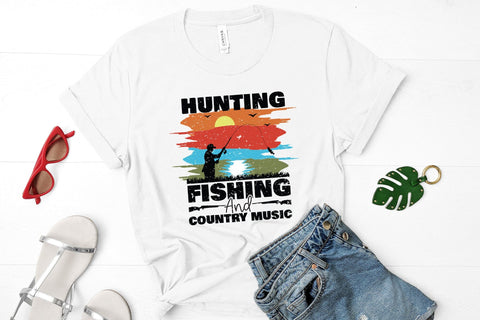 Hunting Fishing and Country Music Sublimation Sublimation CraftLabSVG 