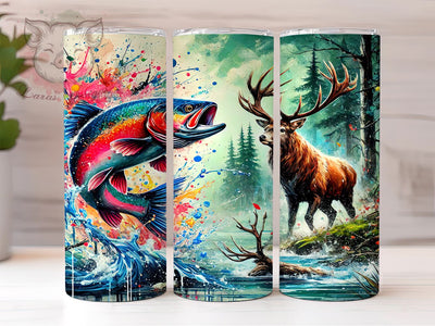 Hunting & Fishing Outdoor Life 20oz Tumbler Wrap, Hunting Tumbler, Fishing Tumbler, 20oz Tumbler, Sublimation Wrap, Outdoor Life, Sportsman Gift, Adventure Tumbler Sublimation Lara' s Designs 