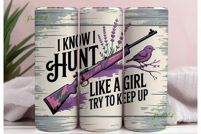 Hunting Girl Tumbler Wrap 20oz Sublimation PixelChick 