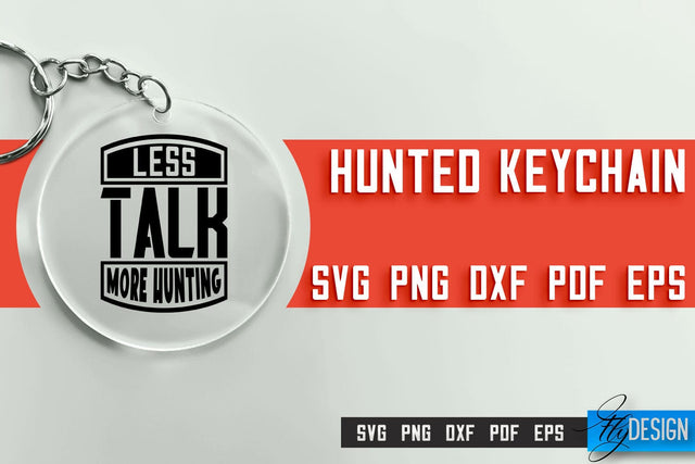Hunting Keychain SVG Design | Hunter Club | Hunting SVG SVG Fly Design 