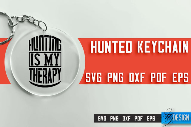 Hunting Keychain SVG Design | Hunter Club | Hunting SVG SVG Fly Design 