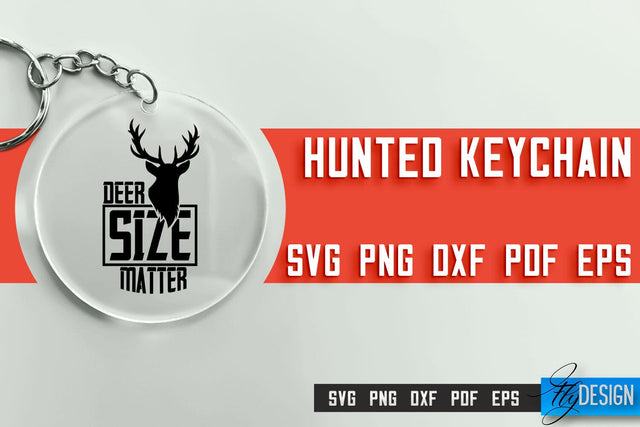 Hunting Keychain SVG Design | Hunter Club | Hunting SVG SVG Fly Design 