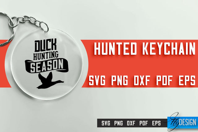 Hunting Keychain SVG Design | Hunter Club | Hunting SVG SVG Fly Design 