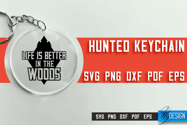 Hunting Keychain SVG Design | Hunter Club | Hunting SVG SVG Fly Design 