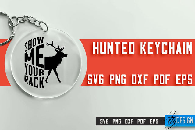 Hunting Keychain SVG Design | Hunter Club | Hunting SVG SVG Fly Design 