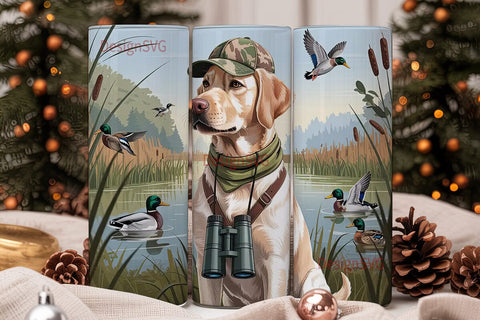 Hunting Labrador 20oz Tumbler Wrap Sublimation DesignSVG 