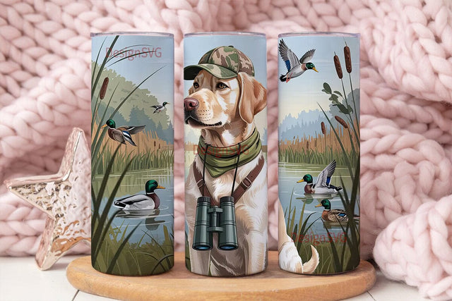 Hunting Labrador 20oz Tumbler Wrap Sublimation DesignSVG 
