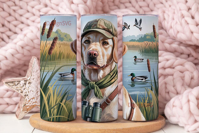 Hunting Labrador 20oz Tumbler Wrap Sublimation DesignSVG 