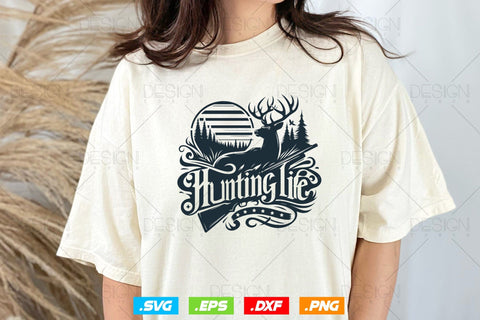 Hunting Life Svg Png, Fathers Day svg, Deer Hunting Svg, Hunting Gifts, Hunting Season, WildLife Svg, Deer Head Svg, Svg Files For Cricut SVG DesignDestine 