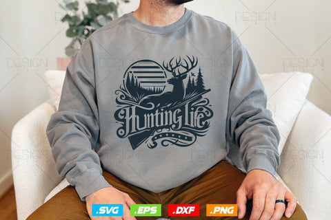 Hunting Life Svg Png, Fathers Day svg, Deer Hunting Svg, Hunting Gifts, Hunting Season, WildLife Svg, Deer Head Svg, Svg Files For Cricut SVG DesignDestine 