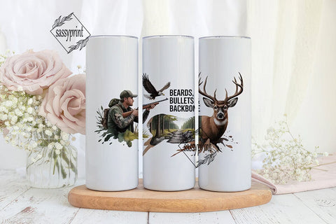 Hunting Scene 20oz Tumbler Wrap Sublimation sassyprint 