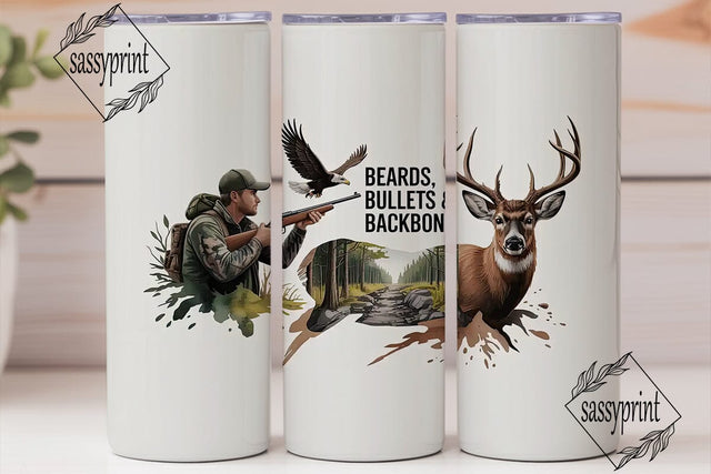Hunting Scene 20oz Tumbler Wrap Sublimation sassyprint 