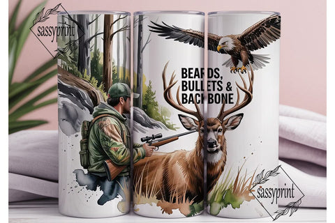 Hunting Scene 20oz Tumbler Wrap Sublimation sassyprint 
