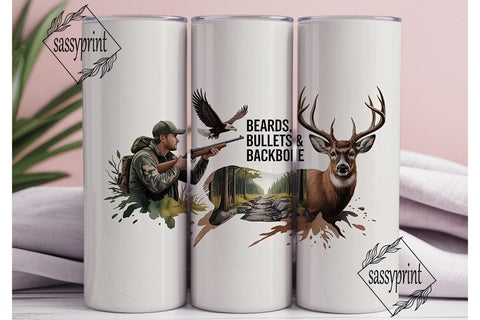 Hunting Scene 20oz Tumbler Wrap Sublimation sassyprint 