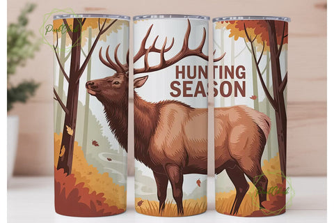 Hunting Season 20oz Tumbler Design Sublimation PixelChick 