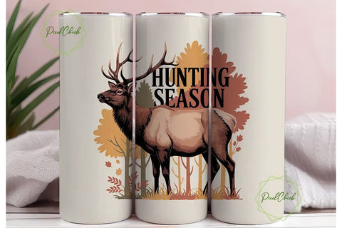 Hunting Season 20oz Tumbler Design Sublimation PixelChick 