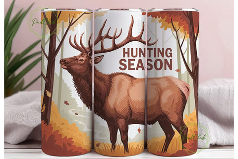 Hunting Season 20oz Tumbler Design Sublimation PixelChick 