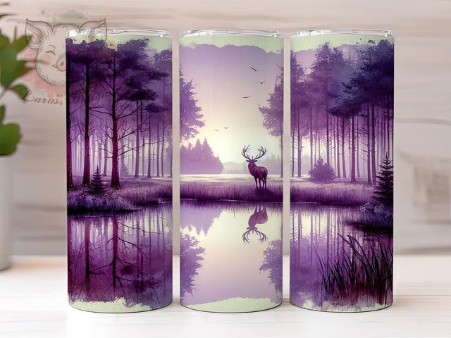Hunting Season 20oz Tumbler Png, Straight & Tapered Tumbler Png, Deer Nature Tumbler Png, Digital Download PNG Sublimation Lara' s Designs 
