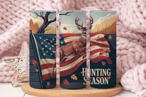 Hunting Season 20oz Tumbler Wrap Sublimation DesignSVG 