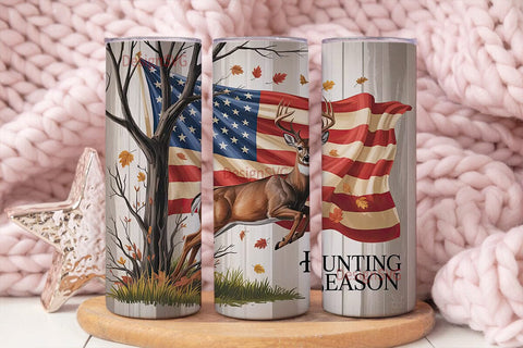 Hunting Season 20oz Tumbler Wrap Sublimation DesignSVG 